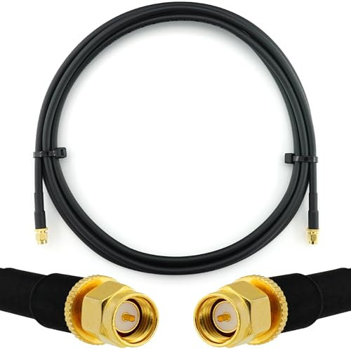 2m SMA Maschio a SMA Maschio cavo coassiale — HF-240 (equivalente a LMR 240) prolunga a bassissima perdita — per LTE Antenna esterna 4G 5G 6G Modem Amplificatore GSM Router WIFI Ripetitore cellulare