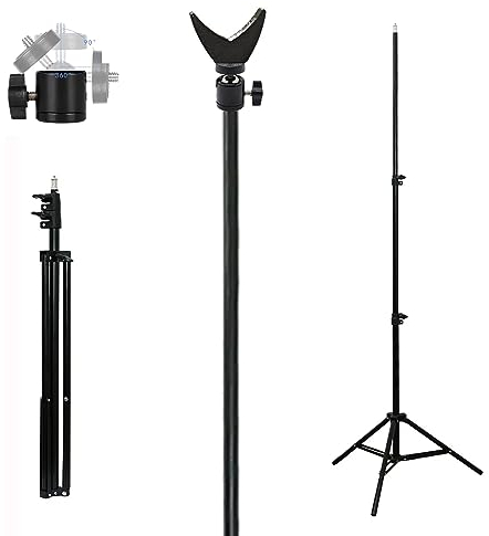 TronicXL 93-210 cm Trépied + support pour objectif I Fusil I Support de fusil Trépied Trépied 1/4 Adaptateur pour fusils Armes Support de fusil Tête sphérique