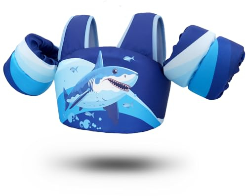 Zeraty Kleinkind Schwimmen Weste Schwimmen Arm Band für Kinder, Mädchen Jungen Pool schwimmt Jacke mit Schulter Harness Arm Wings für 30-60 lbs/2-8 Jahre alt