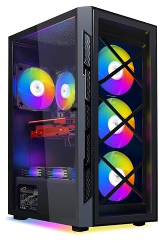 STGsivir PC Gaming,Ordenador de Sobremesa Gaming, Intel Core I7 jusqu'à 3.9 GHz,32 G DDR4, 1T SSD, WiFi 600M, BT 5.0, GeForce GTX 1660 Super 6GB GDDR6, Ventilateur RGB X6, Windows 11 Home