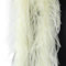 1 Stück 2m Federboa Straußwollstreifen Straußenfeder Boas Weihnachtsboa Federschal Federstola Kleideraccessoires für Karneval Halloween Mottoparty Fasching Maskerade Cosplay,Creme