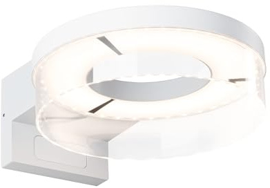 Paulmann 93112 LED Außenwandleuchte Capera Bewegungsmelder IP44 231mm 3000K 8 / 1x1,2W 700lm 230V Weiß Aluminium