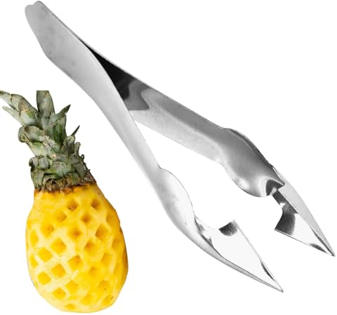 Pince multifonctionnelle pour enlever les tiges de fruits et légumes, éplucheur pour les yeux d'ananas, décortiqueur de fraises, dissolvant de tige Portable en acier inoxydable