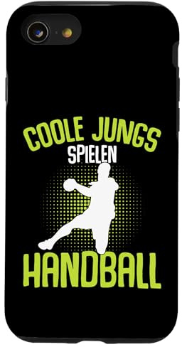 Coole Jungs spielen Handball Handballer Jungen Kinder Hülle für iPhone SE (2020) / 7 / 8