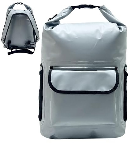 Wasserdichter Rucksack für Damen,Wasserdichter Wanderrucksack - Wasserdichte Angeltasche mit großem Fassungsvermögen und Schnalle - Tagesrucksack mit reflektierenden Streifen, 500D PVC-Mesh-Stoff, mul