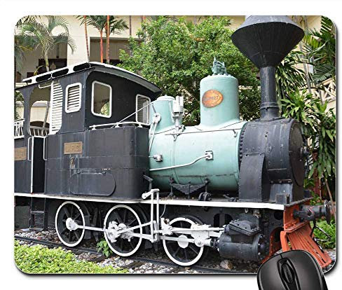 Mousepad, Zug Dampfzug Dampflok Eisenbahn Motor rutschfest Mauspads Modernes Computer-Mauspad Für Laptop Computer Büro 25X30Cm