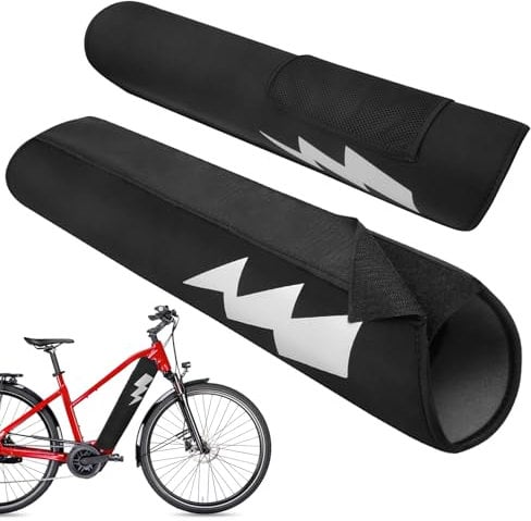 MONCAP E-bike Battery Cover Protector for E-bike Battery Universal Protection 28-36 cm Circumference, Waterproof Winter Electric Bike Battery Protective Neoprene Cover