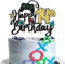 1 Stück 14th Videospiel Tortendeko Glitzer Game On Controllers 14th Geburtstag Kuchen Deko Spielkonsolen Cake Topper für Videospiel Theme Jungen Mädchen 14th Geburtstag Party Kuchen Dekorationen