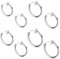 JEYORZY 4 Paires Boucles d'oreilles Clips, petit faux cerceau de boucle oreille, boucles oreilles non percées, anneau nez non perçant, anneau perçage septum nez à clipser, cerceau perçage faux anneau