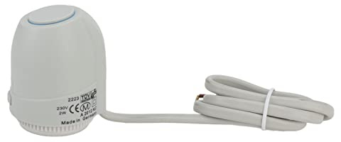 Stellantrieb für Fußbodenheizung, 230 V, 2 W, elektrisch, thermischer Stellantrieb, Verteiler geschlossen, IP54, wasserdicht, Fußbodenheizung, Thermostatventil für Heizsystem