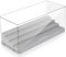 Zoelele Minifiguren Vitrine, 4 Layers Stapelbar Acryl Middle Display Box für Puppen, Staubdicht Display Storage Case für Figur Spielzeug Sammlung, Keine Montage Erforderlich (Grau)