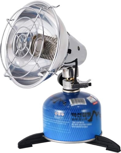 Petit radiateur à gaz Portable, Mini radiateur d'extérieur réglable, Chauffage de Jardin pour Camping intérieur pêche 15x14CM