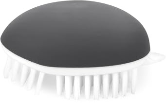 Spazzola per verdure, spazzola per patate, antiscivolo, comoda, per lavare frutta, funghi, carote o verdure dalla pelle dura (1 confezione grigia)