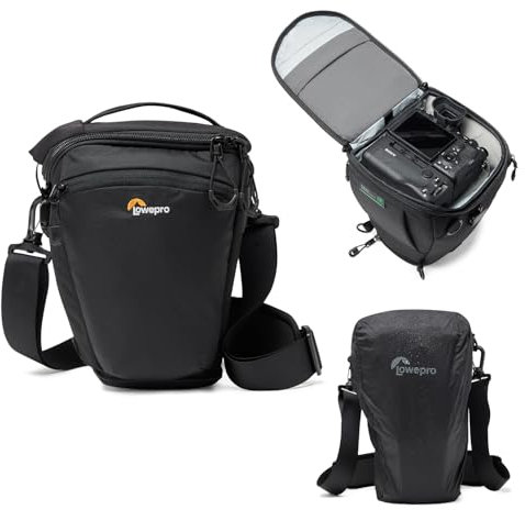 Lowepro ProTactic TLZ 70 Pro AW III Toploader Camera Bag, Camera Case for DSLR, Mirrorless, Vol.5L Dim: 30.5x14x16cm, for Cameras w/Lens Attached, Modular Shoulder Bag, for Photographer/Videographer