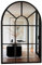 Marctani Espejo Ventana de Metal - Espejo Pared Grande Decoracion para Recibidor, Salon, Comedor, Dormitorio - Espejos Decorativos Industrial de Diseño (Negro 90x60cm)