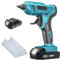 Akku Heißklebepistole Cordless,Ersatz für Makita 18V Akku,New Upgrades mit 2x 3.0AH Akku und Ladegerät, 20PCS Klebestifte, Geeignet für Kunsthandwerk, Heimwerken, Basteln, Spielzeug,Reparaturen ﻿