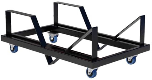 EIGENTLICH Stapelstuhl Rollwagen Dolly, Stuhltransportwagen zur platzsparenden Lagerung von bis zu 30 Stapelstühlen, Sammelwagen für Besucherstühle, Stuhl-Transporthilfe mit leichtgängigen Rollen