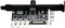 PENCHEAK Computer Chassis Fan Speed Controller PCI Bit 8 Way Cooling Fan Speed Controller Can Be Shut Down Aluminum 4Pin