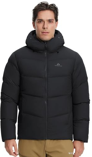 Pioneer Camp Piumino invernale da uomo, 90% piumino d'anatra, 650, caldo, impermeabile, antivento