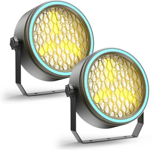Starlitflow 2PCS 3 x 30W COB Par, DMX LED Bühnenlicht mit 30 Lichteffekten, Soundaktivierte Discolicht für Party, Hochzeit, Club, DJ, Bühne, Konferenzen