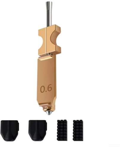 Ersatz-Düsen-Set für Flashforge AD5X 3D-Drucker, alle Metall 3s Schnellentfernung, mit 2 Abdeckungen und 2 Bürsten, für FI-6130/6140/6230/6240 Serie Scanner (0,6 mm)