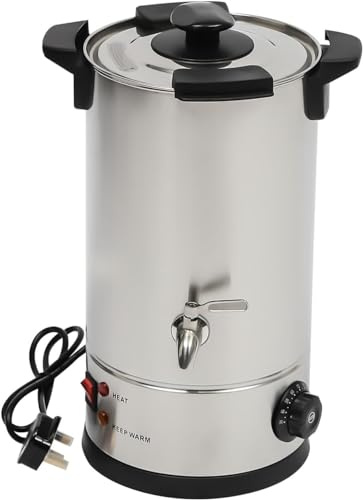 Wax Melter 10L Candle Melting Pot with Faucet 1800W Electric Wax Melting Pot Temperature Control 30-110°C Stainless Steel Electric Wax Melting Machine Candle Maker for Soy Wax Paraffin Wax, Beeswax