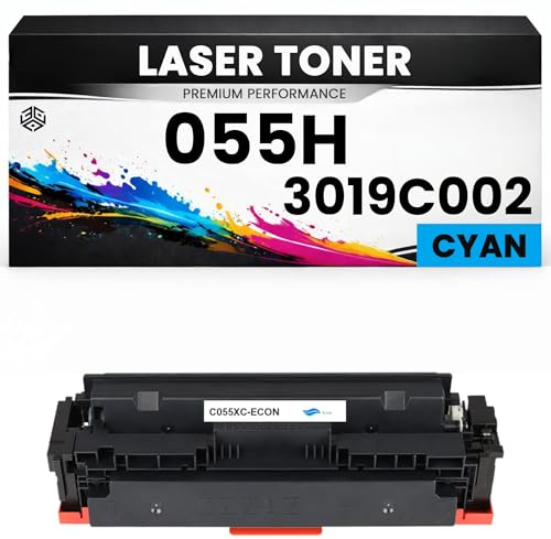 Toner Cartridge 055H / 3019C002 Cyan für Canon Premium Alternativ imageCLASS MF742Cdw/744Cdw/746Cx/746Cdw/745CDW/741CDW/743Cdw LBP663CDW MF744Cdw