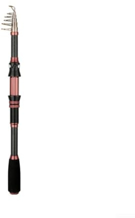 Fibra di carbonio Shrink Canna Da Pesca 2.1m Portatile Telescopico Pole Con Anti Design Metallo Mulinello Sedile Per Acqua Dolce Salata Nero Rosa