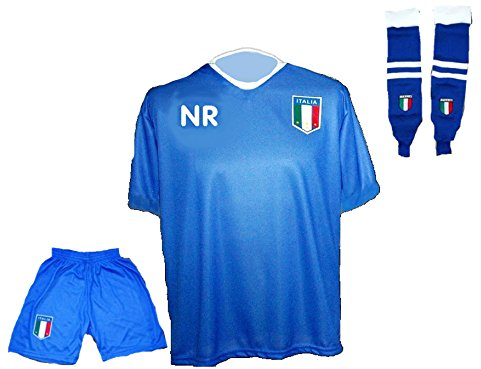 Spielfussballshop Italien Trikot Hose Stutzen mit Wunschname Nummer Größe XL