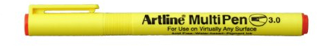 artline Multipens EMP3 Single Red Whiteboard-Marker, Rot