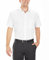 Van Heusen Men's Short Sleeve Dress Shirt Regular Fit Poplin Solid, White, 18.5 Neck