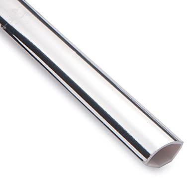 Chrome/Silver Quadrant Trim - Decorative Cladding Finishing Bead - 1m x 5 Pack