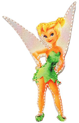 alles-meine.de GmbH Bügelbild - - Fairies - Tinkerbell - 5,5 cm * 9,8 cm - Aufnäher Applikation - Peter Pan - gewebter Flicken - Jungen & Mädchen - Fairy/Schmetterling Elfe..