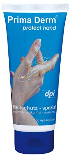 Prima Derm Hautcreme Protect Hand Premium Handcreme 100 ml Tube, Spezial-Hautschutzcreme, Creme bei trockener und rissiger Haut