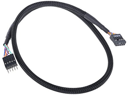 Phobya HD Audio Verlängerung Buchse/Stecker 60cm - Schwarz Kabel Sonstige Kabel