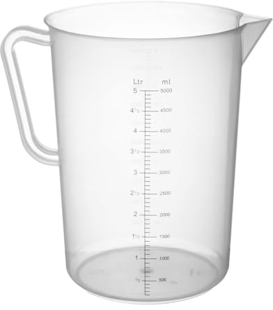 HENDI Messbecher, mit Skalierung, Bruchsicher, 5L, Polypropylen