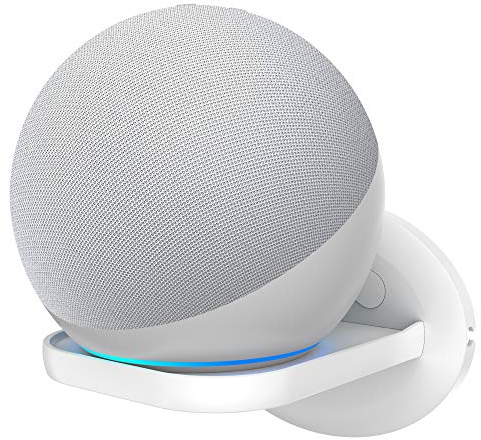 Supporto a muro Cozycase per Google Home, Google Home Mini, Google WiFi, altoparlante intelligente, videocamere di sicurezza Mensole da muro - Soluzione salvaspazio fino a 7 kg- Bianco, 1-Pack