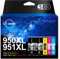 Uniwork 950XL 951XL Multipack Druckerpatronen Kompatible für HP 950 951 Officejet Pro 8600 8610 8620 8100 8615 8616 8625 8630 8640 8660 251dw 276dw (2 Schwarz, 1 Cyan, 1 Magenta, 1 Gelb)