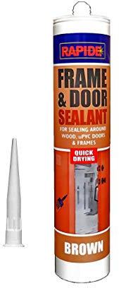 Window, Frame & Door Acrylic Sealant for Wood, Aluminium, uPVC Strong - 280ml (Brown)