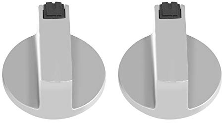 Wandisy Drehknopf Herd, Knöpfe & Schalter Für Backöfen & Herde, 2 Stücke 6mm Gasherd Knöpfe Zink-Legierung Herd Metallschalter Control Gasherd Zubehör Herdknöpfe für Backöfen & Herde