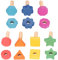 tickit Rainbow Wooden Nuts and Bolts , Educational Wooden Toy for Children , Develops Fine Motor Skills , colour & Shape Sorting , Sensory Learning Toy