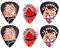 Perri's Leathers Ltd.- Motion Guitar Picks - Polyester – Ed Sheeran - Official Licensed Product - Assorted Designs - Medium 0.70mm - 6 Pack - for Acoustic/Bass/Electric Guitars (LPM-ES2)