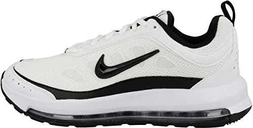 NIKE Air MAX Ap, Low Top Hombre, White Black Bright Crimson, 40.5 EU
