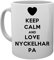 Keep Calm And Love Nyckelharpa Tasse Tasse Mug Cup