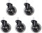 Newskill Ruedas Silla Gaming EasySlide Silenciosas - Compatibles con Todos los Modelos de Sillas Newskill, Negro