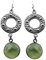 Prehnit Edelstein Lang Ohrring Fein Schmuck 925 Sterlingsilber ER101-1041