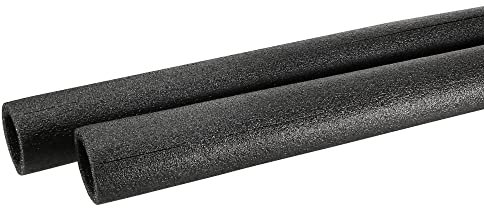 sourcing map Foam Tube Sponge Protective Sleeve Heat Preservation Black Sleeve Polyethylene Pipe 40mm(1.57 Inch) ID for Pipe Insulation, Pack of 2