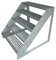 Premium Caillebotis acier Escalier à limon 5 Marches Autoportant Entièrement galvanisé - Dimensions (L x l x H) 101cm x 60cm x 95cm Résistant aux intempéries et protégé contre la corrosion