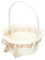 NUOBESTY Rattan Blumenkorb Hochzeitskorb Blumenkorb Mädchen Körbe Mini Weidenkorb Aufbewahrungskorb Rattan Korb Blumentopf Obstkorb Blumenkinder für Hochzeit Tischdeko