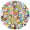Animale Adesivi,100 Pezzi Graffiti Adesivi Stickers in Vinile Adesivi Carini Stickers Vintage Sticker Moto,per Decorazioni Bullet Journal Fai da te Album Laptop Buste Bagagli Frigorifero Skateboard